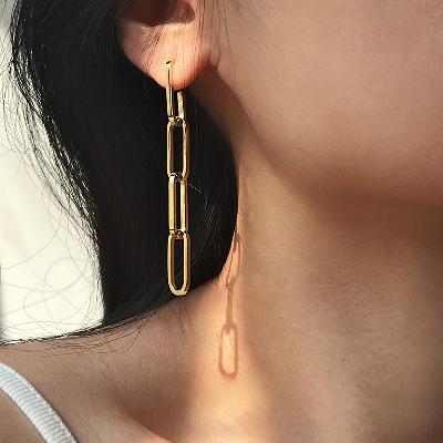  Link Chain Dangle Earrings