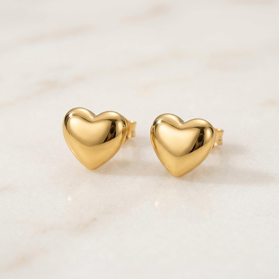  Mini Heart Stud Earrings