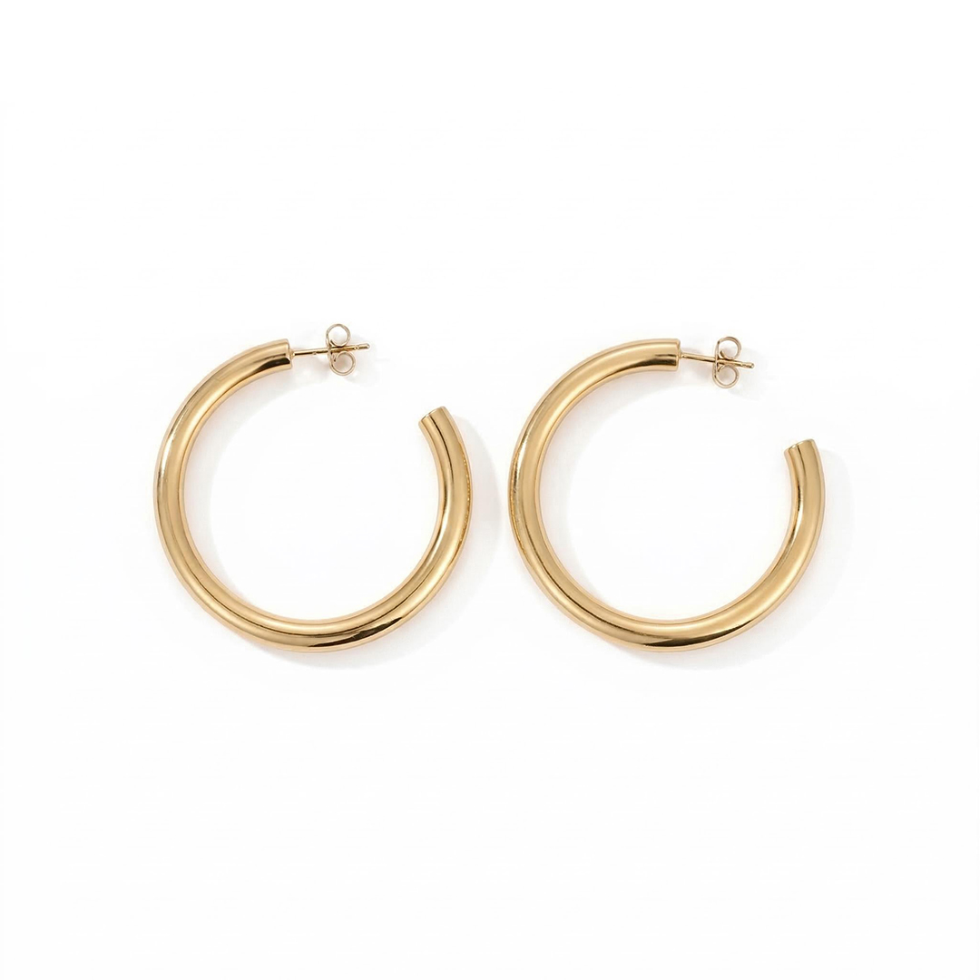 Large C-shape Earrings