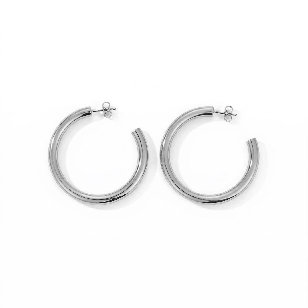 Large C-shape Earrings