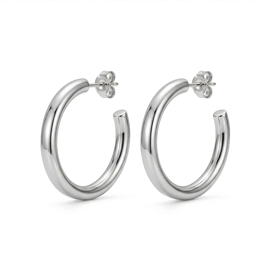 Large C-shape Earrings