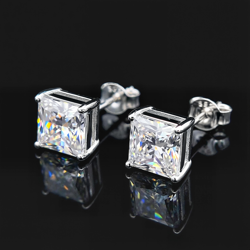 3Ct Asscher Cut Stud Earrings 3Ct Asscher Cut Stud Earrings