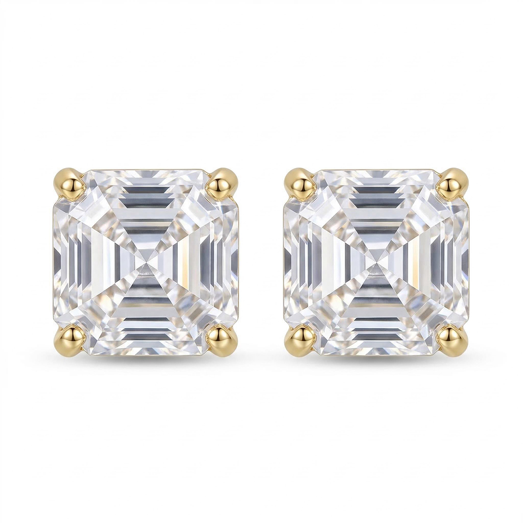 Colorful Square Stud Earrings