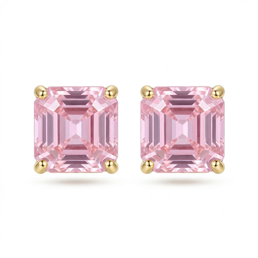 Colorful Square Stud Earrings
