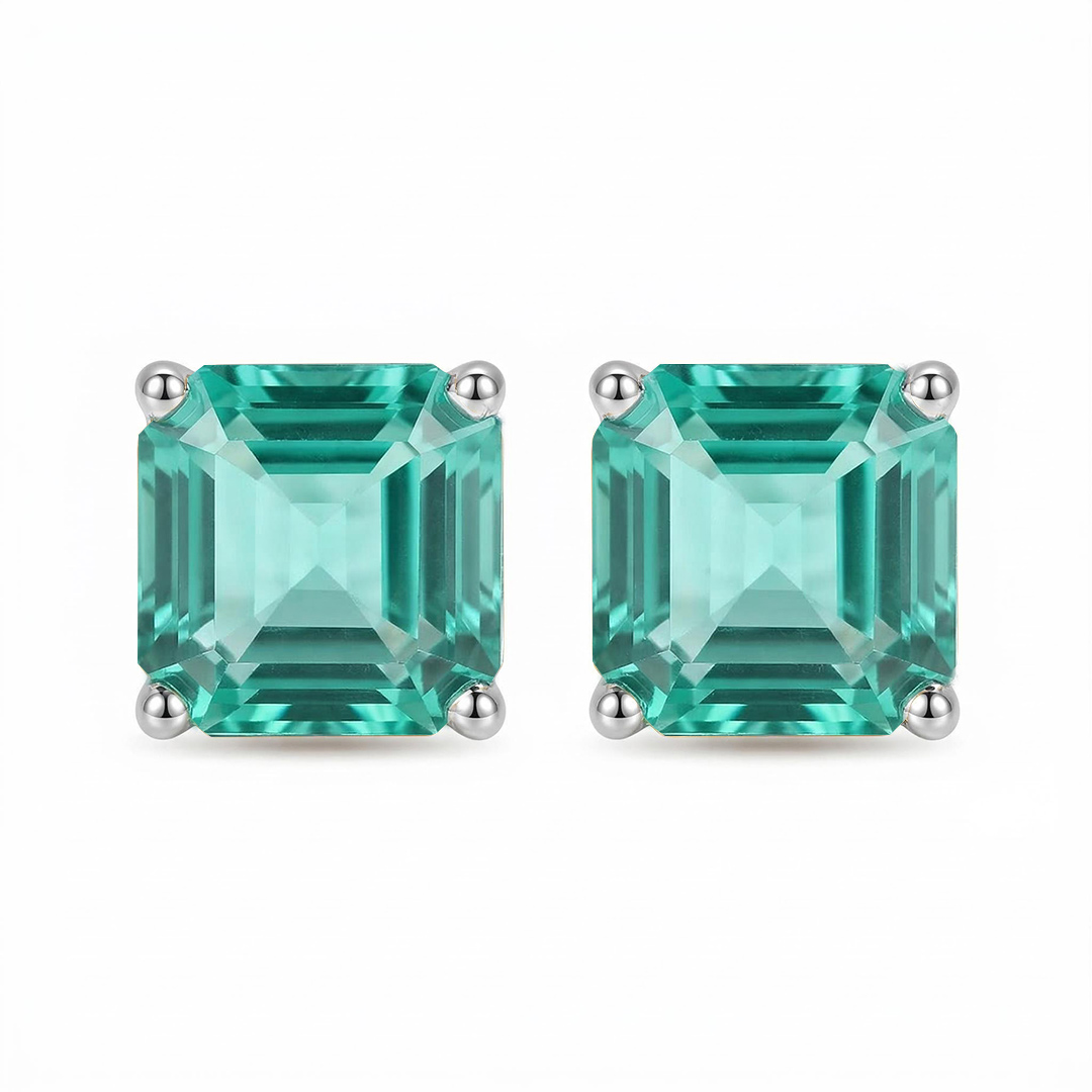 Colorful Square Stud Earrings
