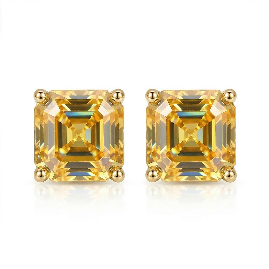 Colorful Square Stud Earrings