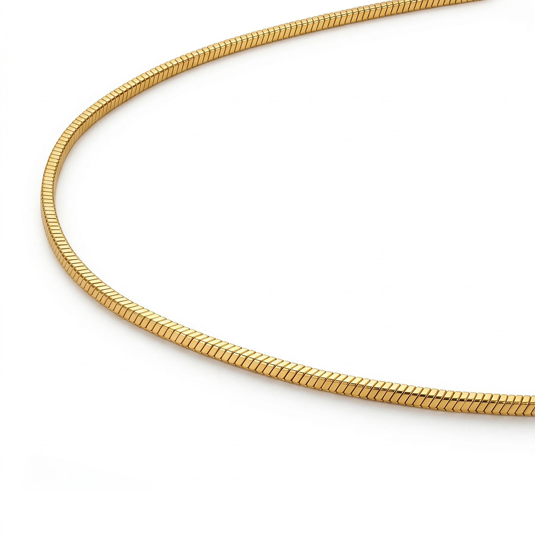 2.5mm Square Snake Necklace