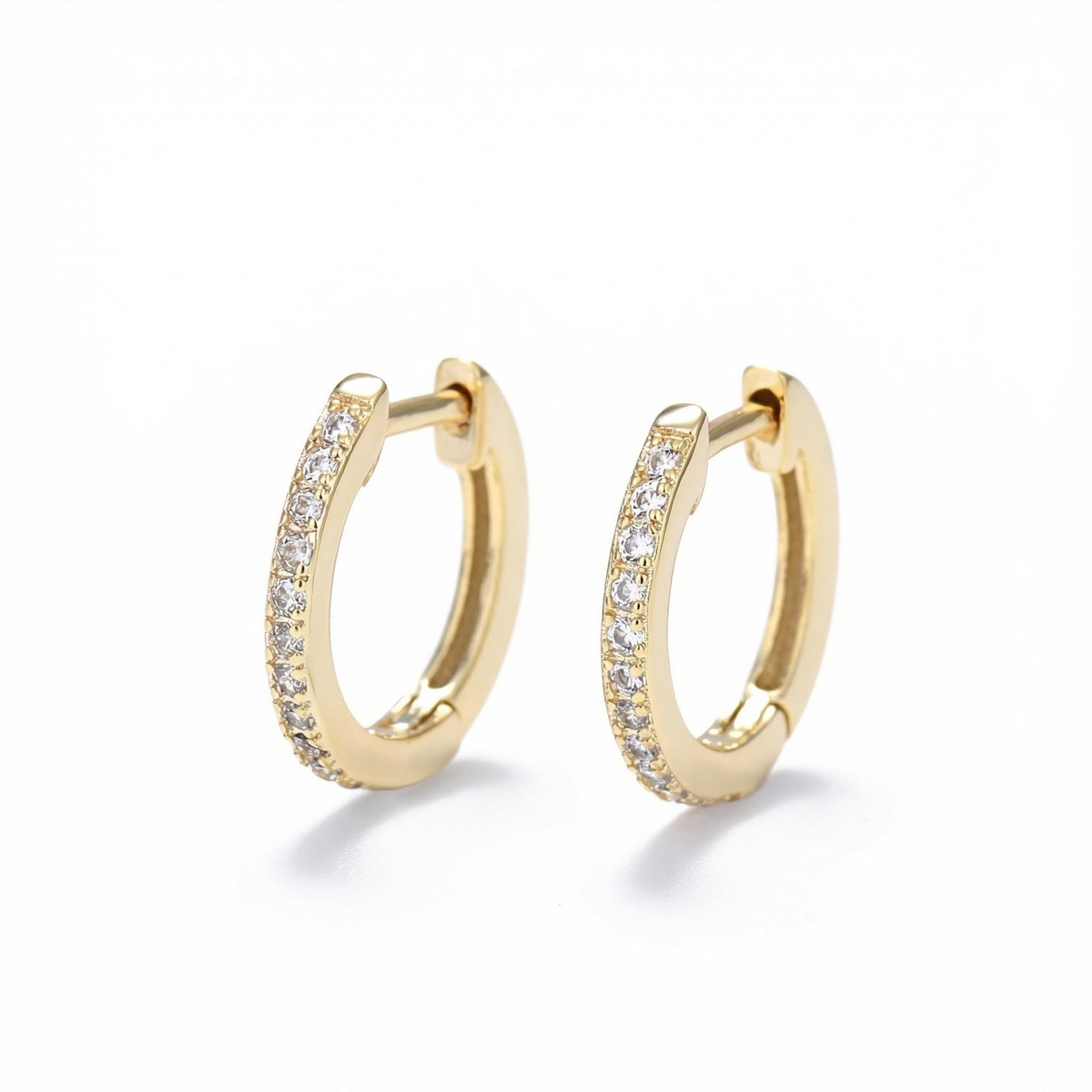 Women's Iced Hoop Earrings