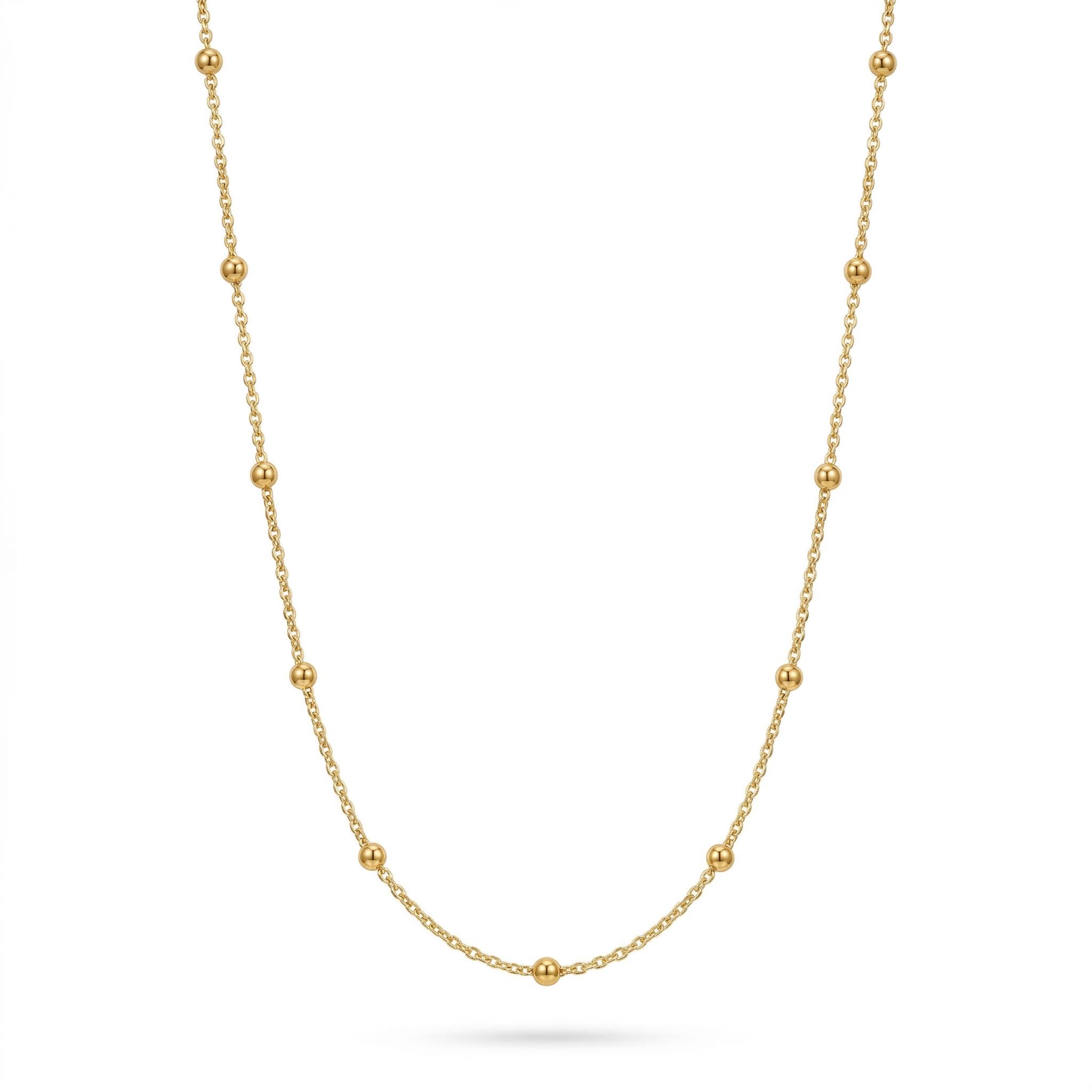 3mm Interval Beads Chain in Gold