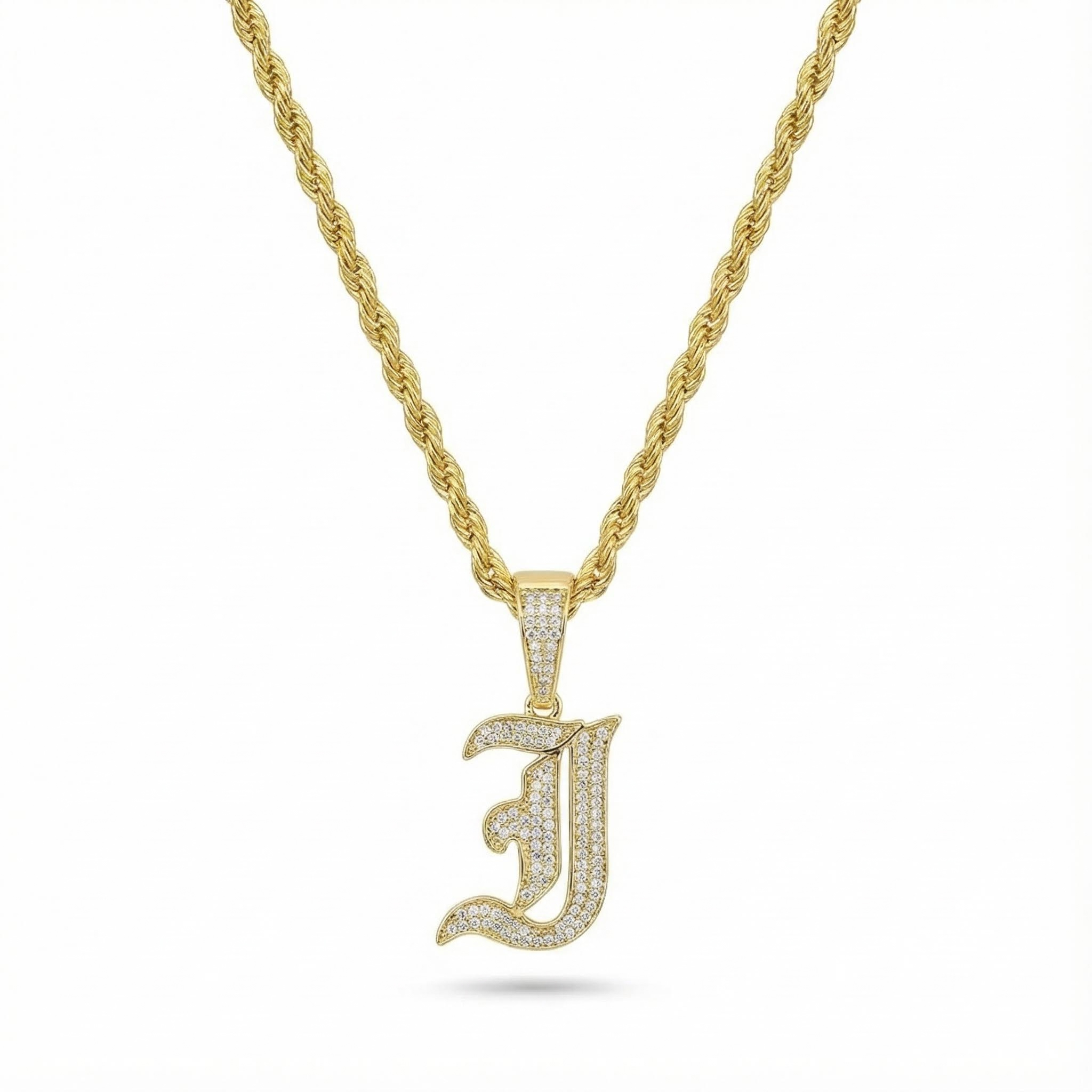 Women's Iced Old English 26 Letters Pendant