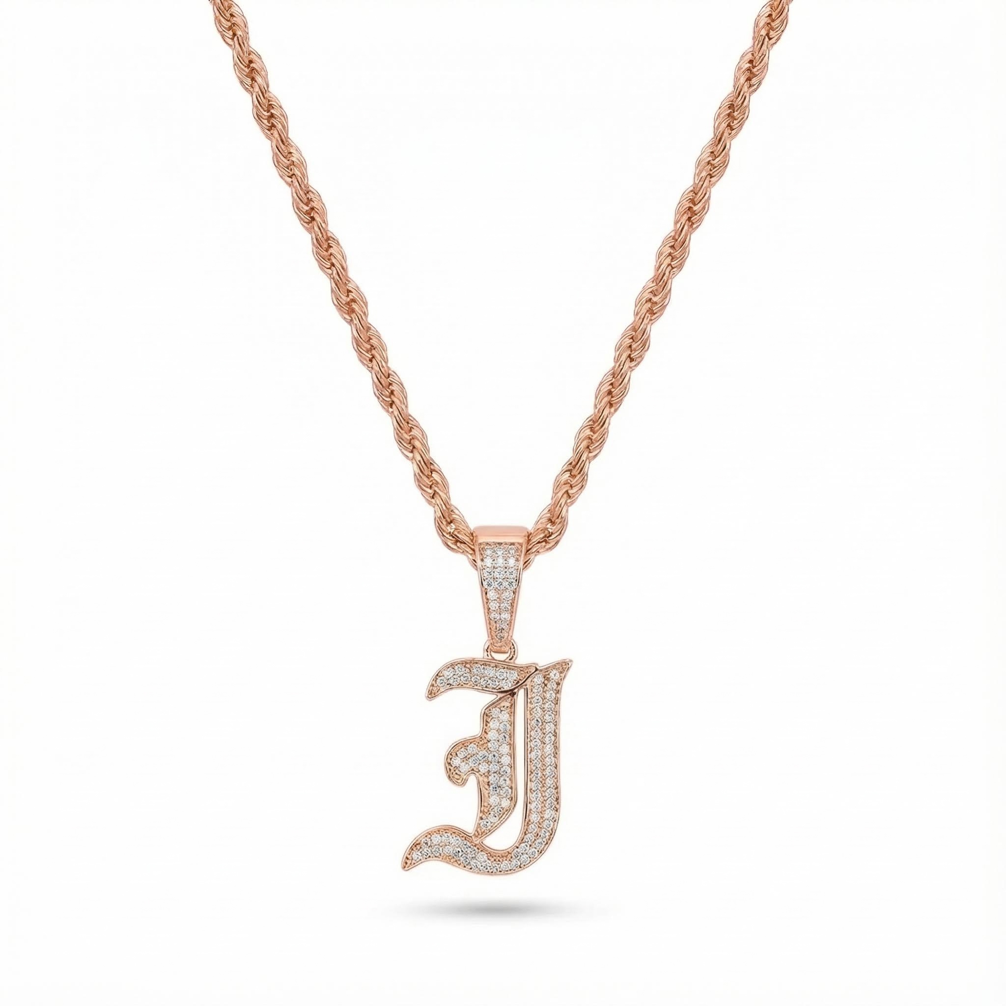 Women's Iced Old English 26 Letters Pendant