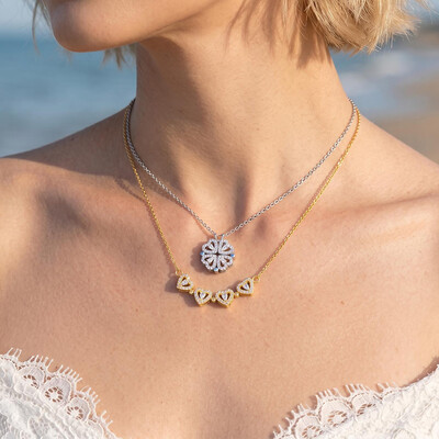 Detachable Four-Leaf Clover Deformed Necklace Detachable Four-Leaf Clover Deformed Necklace