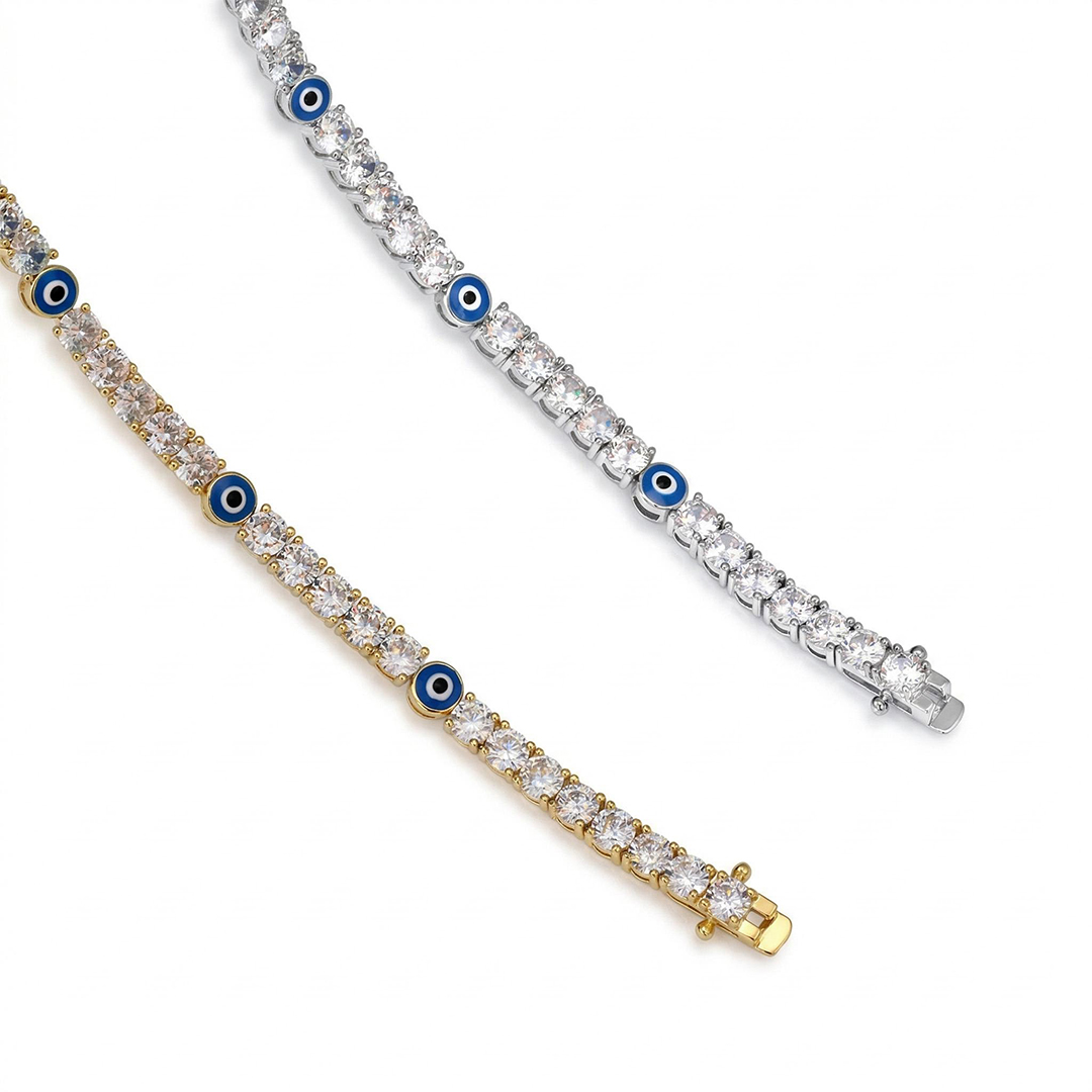 Evil Eye Tennis Bracelet & Anklet