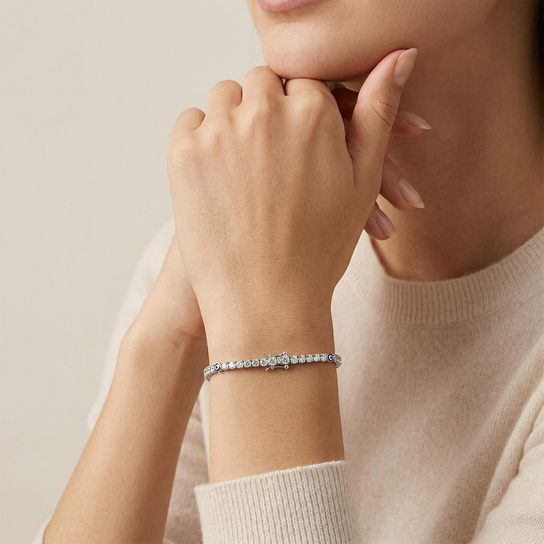 Evil Eye Tennis Bracelet & Anklet