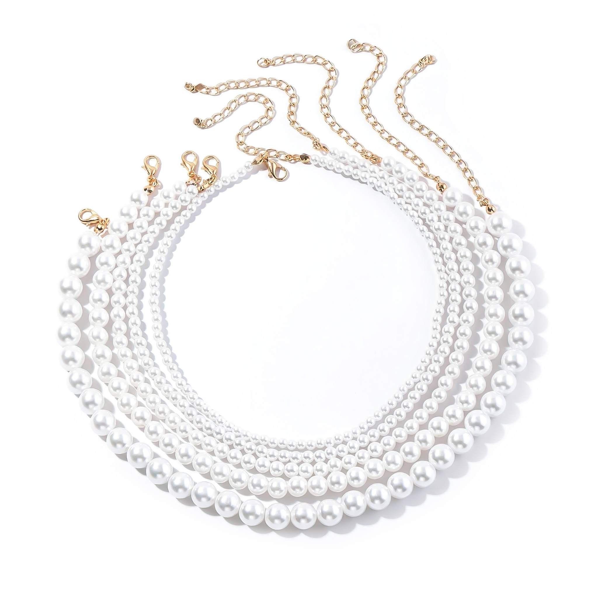 Women's 4mm/5mm/6mm/8mm/10mm Pearl Necklace