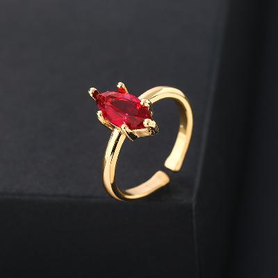  Marquise Cut Open Ring
