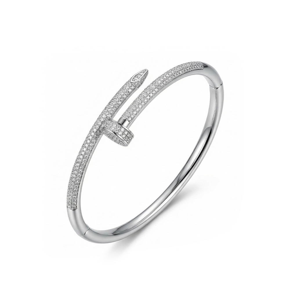  Micro Pave Nail Bangle