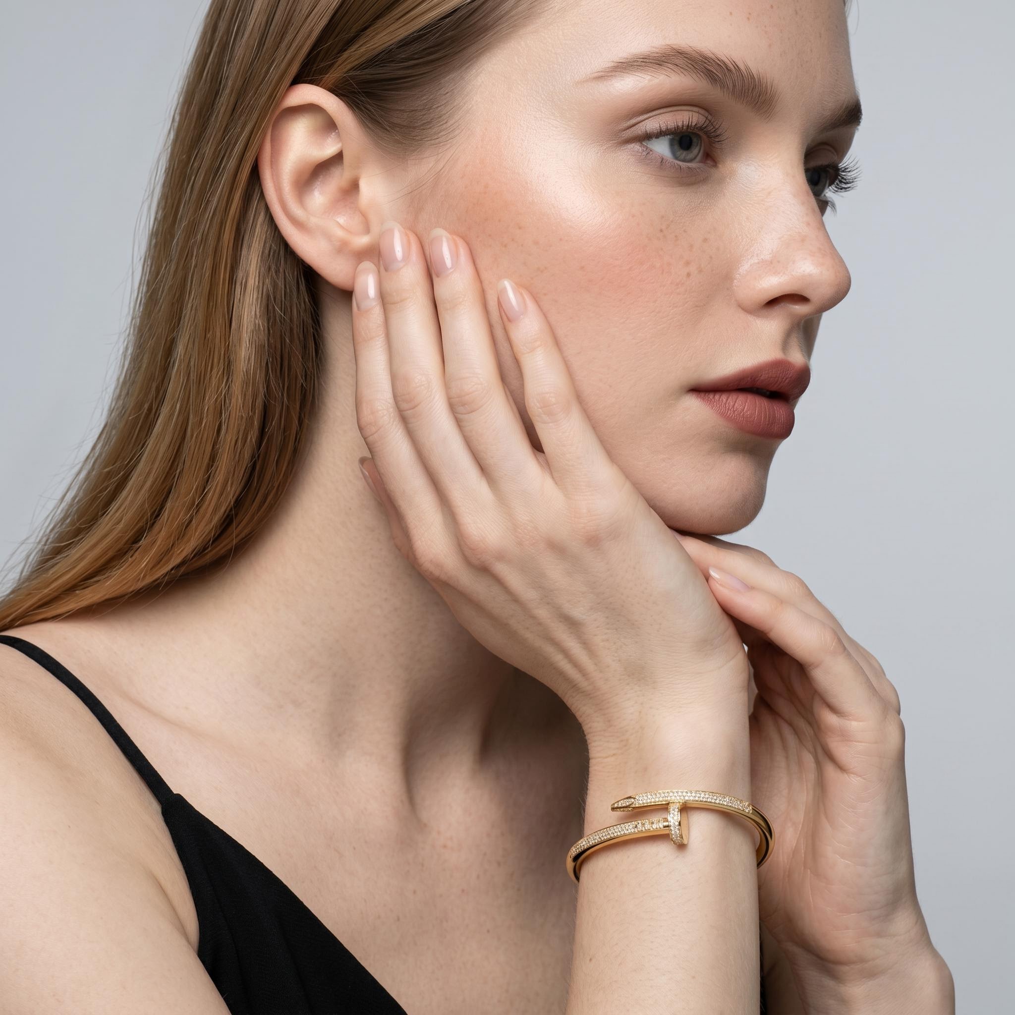 Micro Pave Nail Bangle Micro Pave Nail Bangle