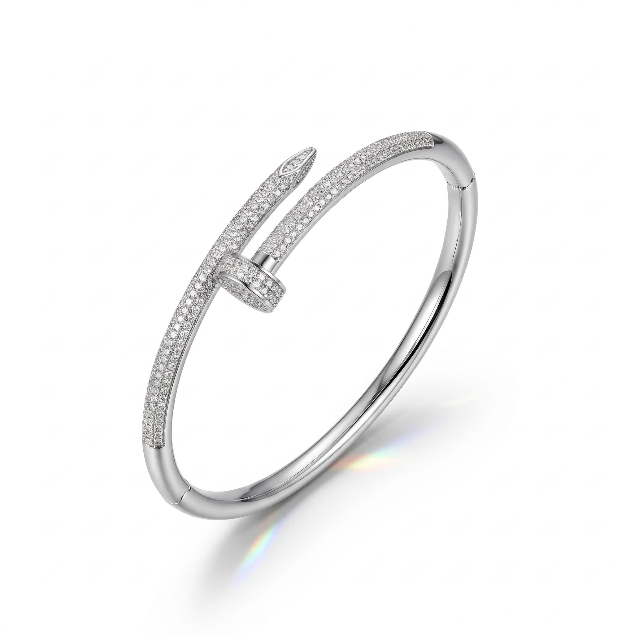 Micro Pave Nail Bangle Micro Pave Nail Bangle