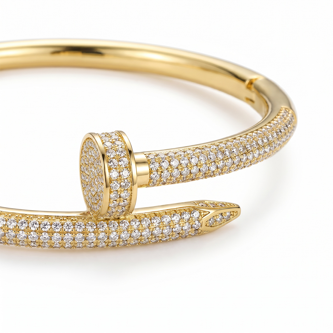 Micro Pave Nail Bangle Micro Pave Nail Bangle