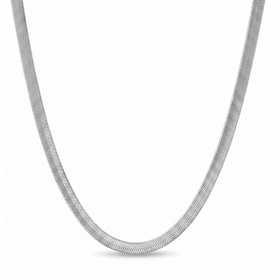 Women's 6mm Stainless Steel Herringbone Chain