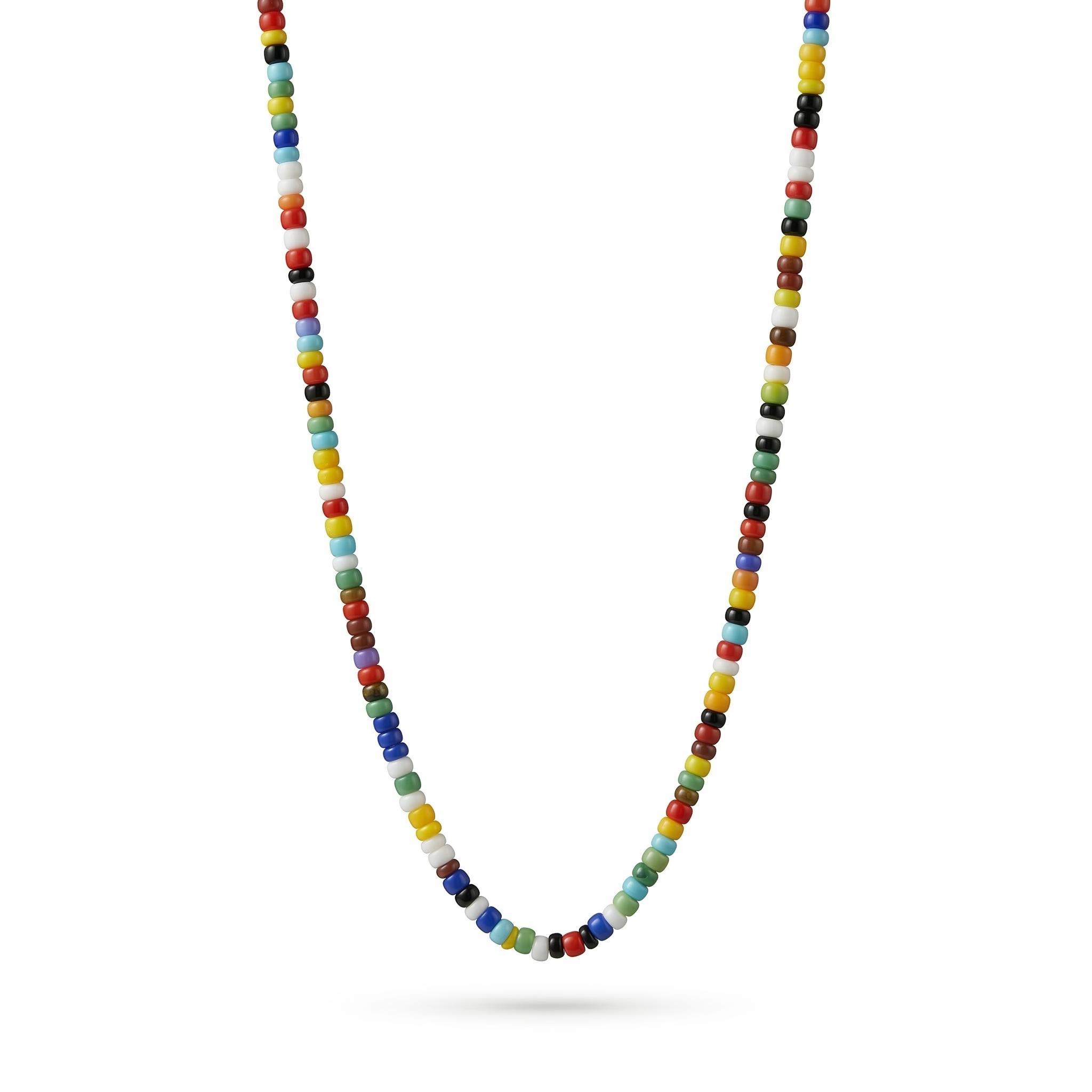 Multicolor String Beaded Handmade Choker