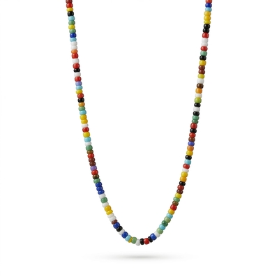 Multicolor String Beaded Handmade Choker