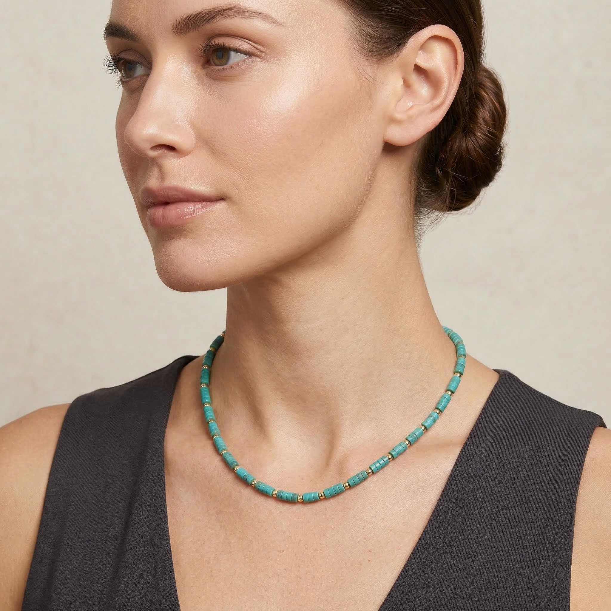 Boho Turquoise Choker Necklaces Boho Turquoise Choker Necklaces