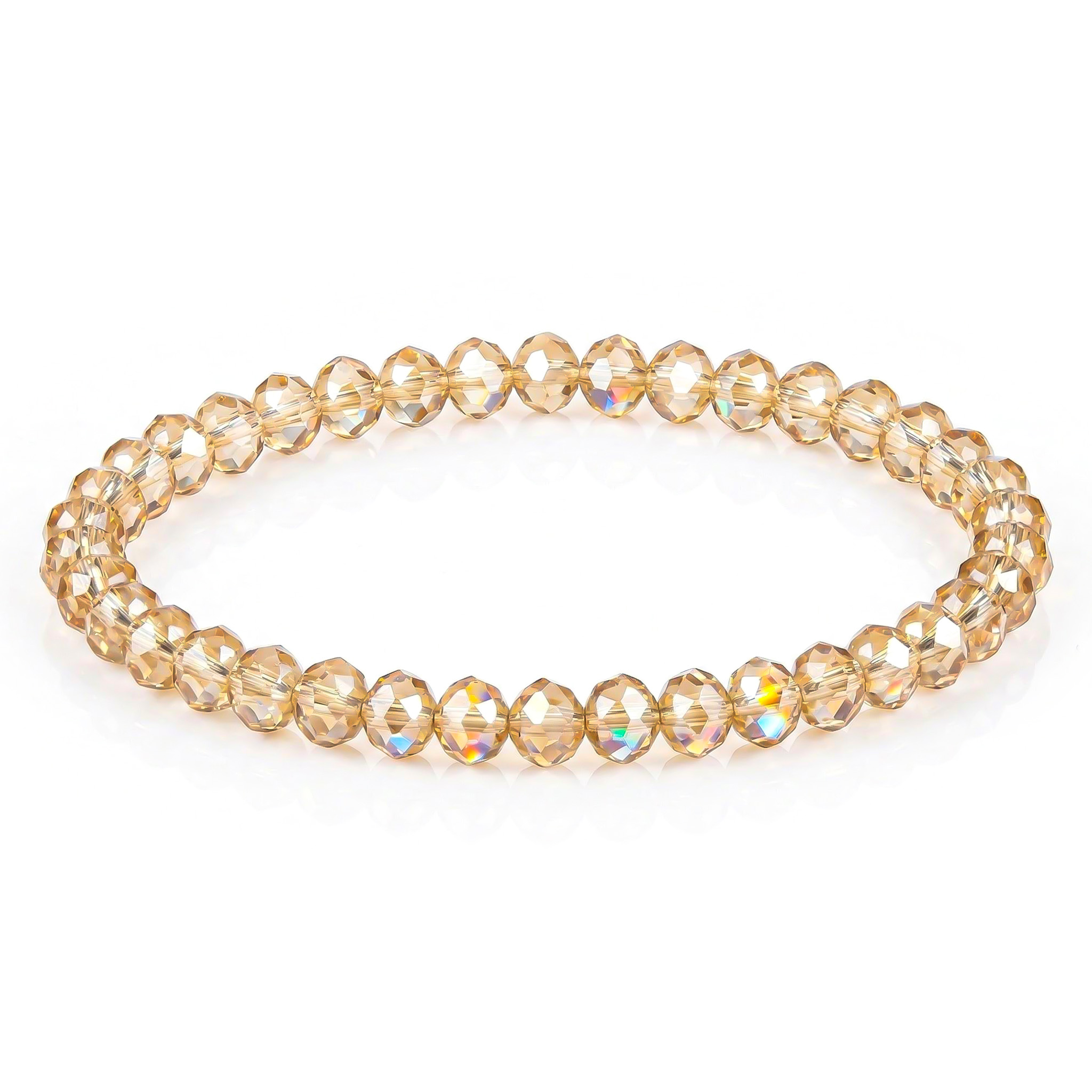 Multicolor Crystal Beaded Bracelet