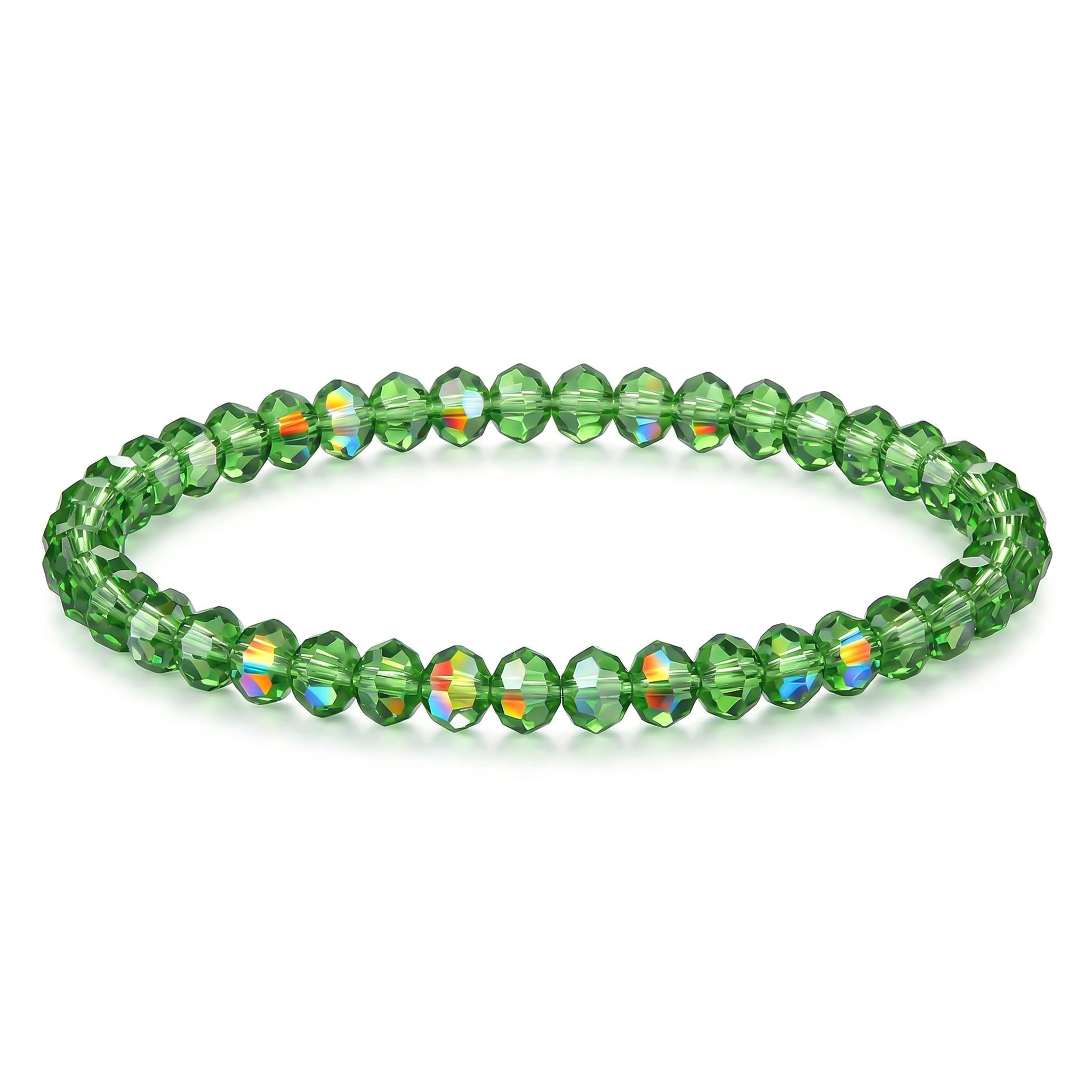 Multicolor Crystal Beaded Bracelet