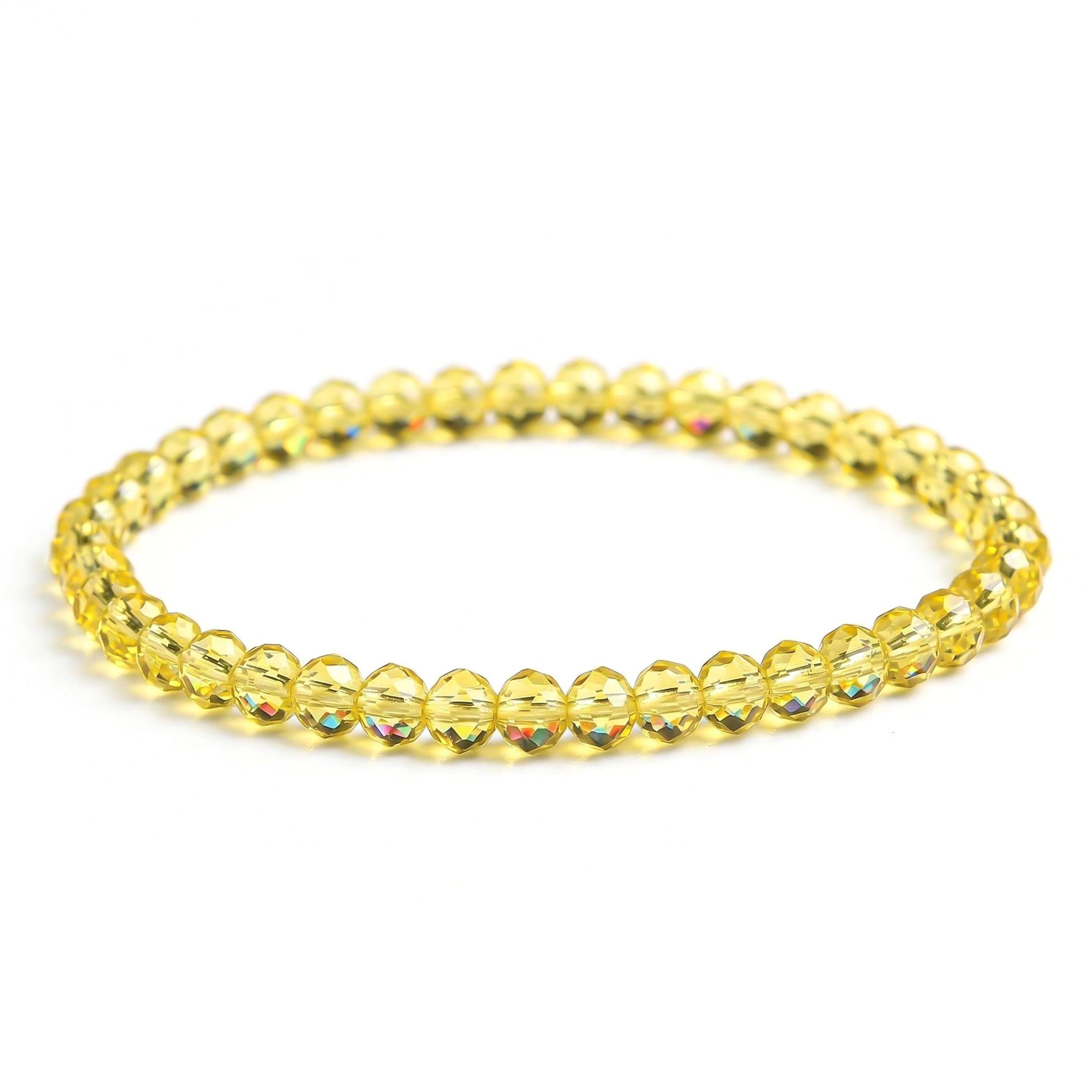 Multicolor Crystal Beaded Bracelet