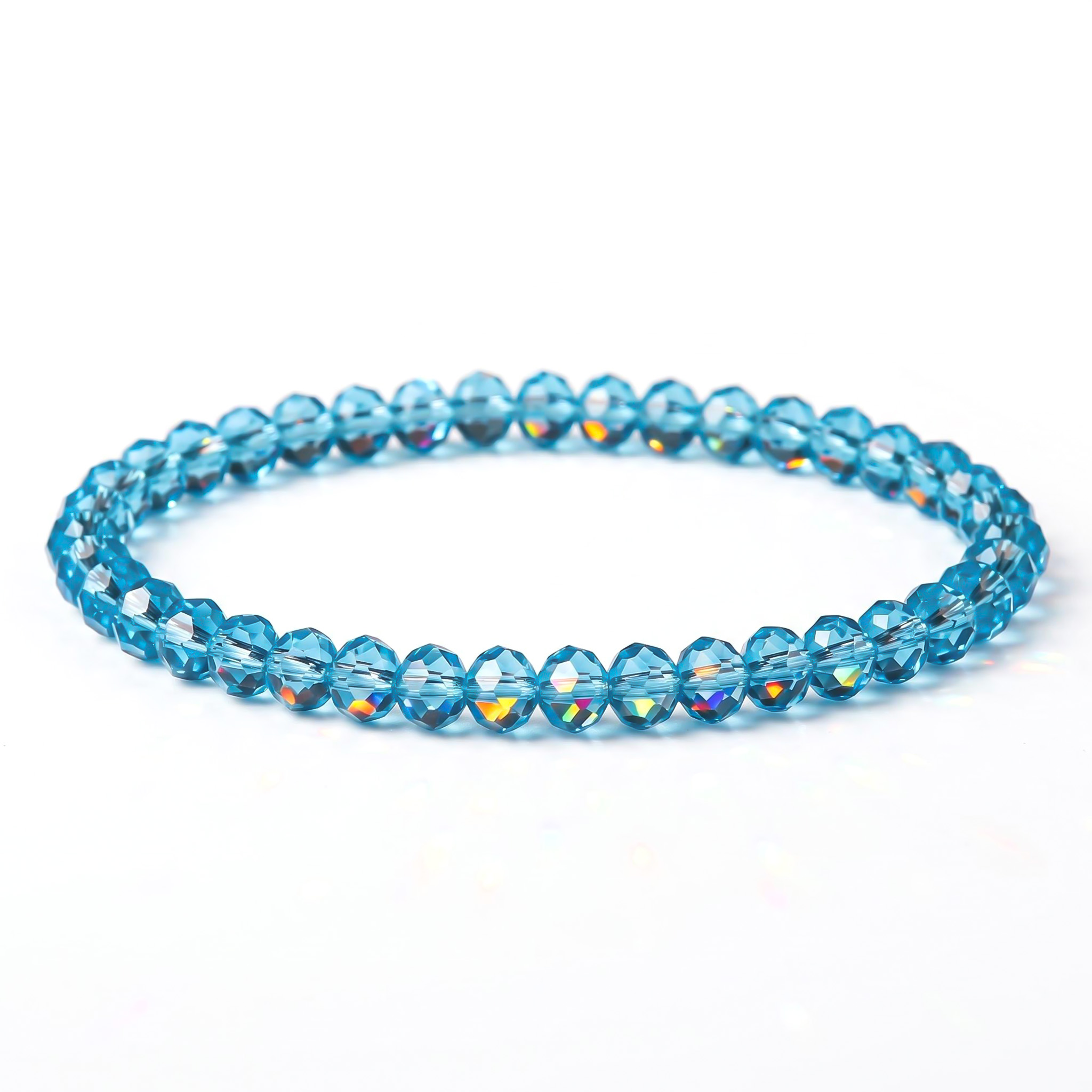 Multicolor Crystal Beaded Bracelet