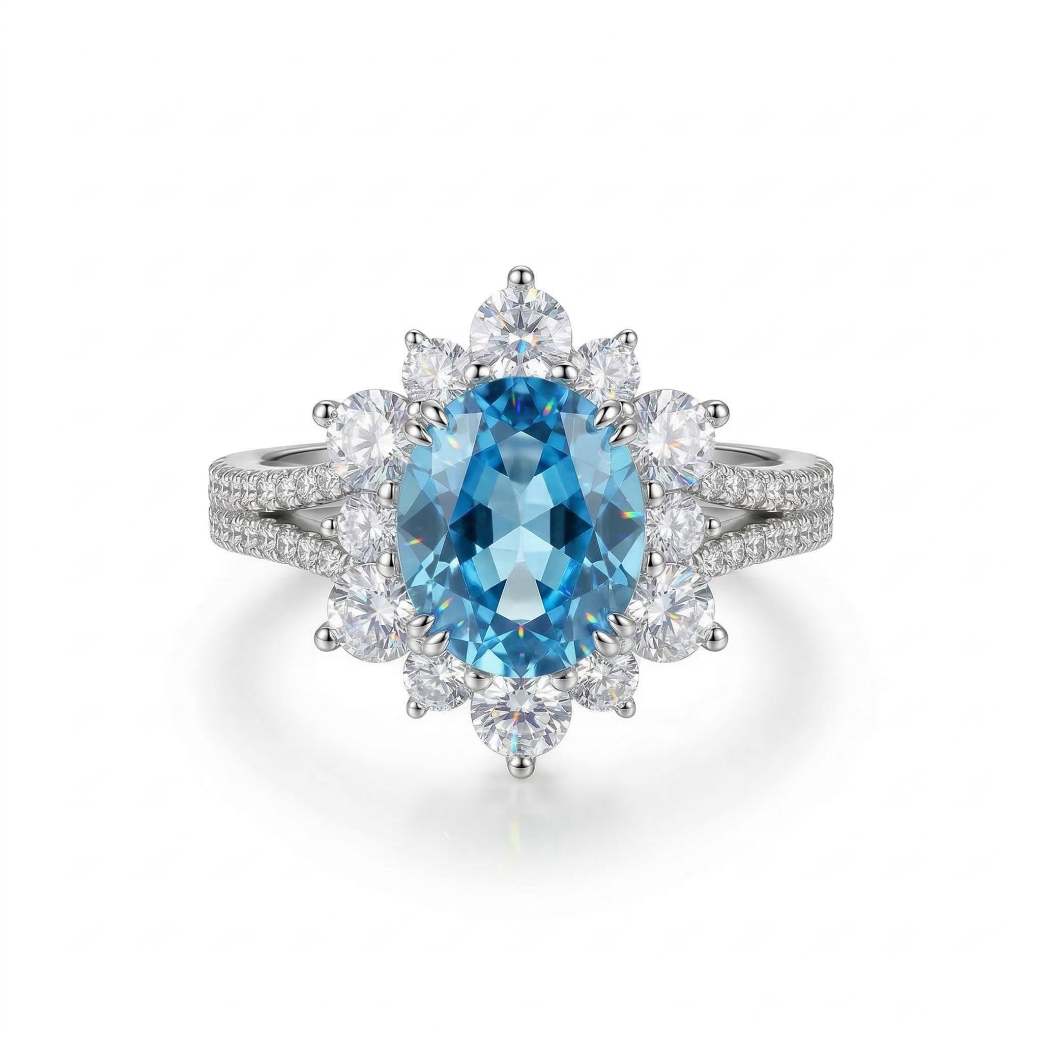 2.5CT Stunningly Gorgeous Oval Cut Ring