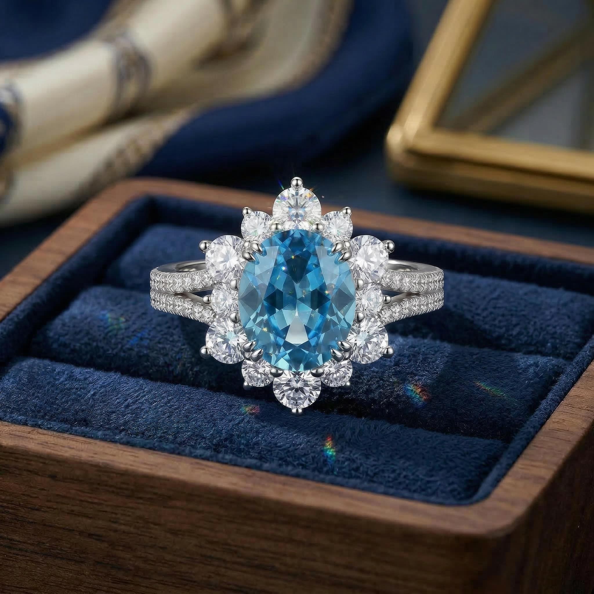 2.5CT Stunningly Gorgeous Oval Cut Ring