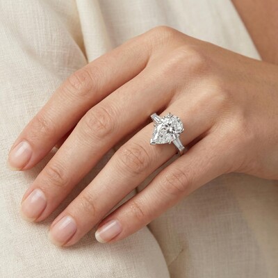  Pear Cut Engagement Ring