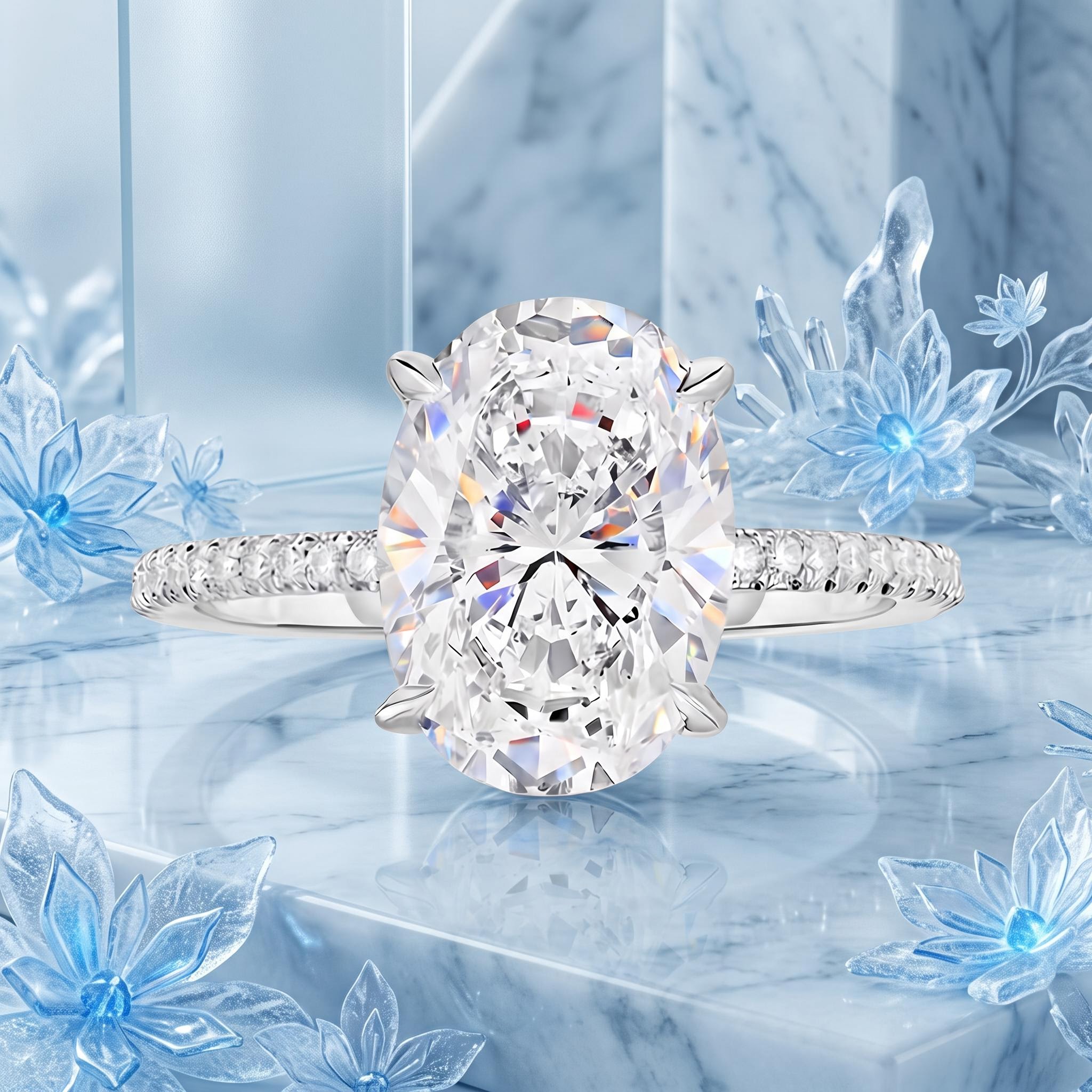 Oval Cut Engagement Ring Oval Cut Engagement Ring