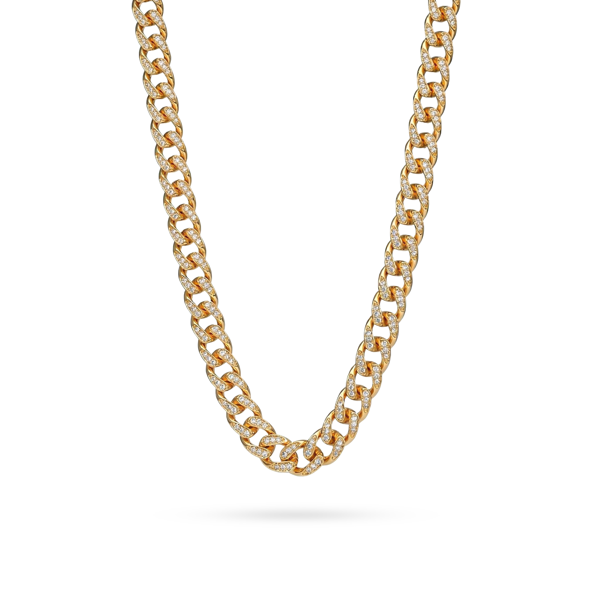Women's Iced 10mm Teardrop Miami Cuban Chain