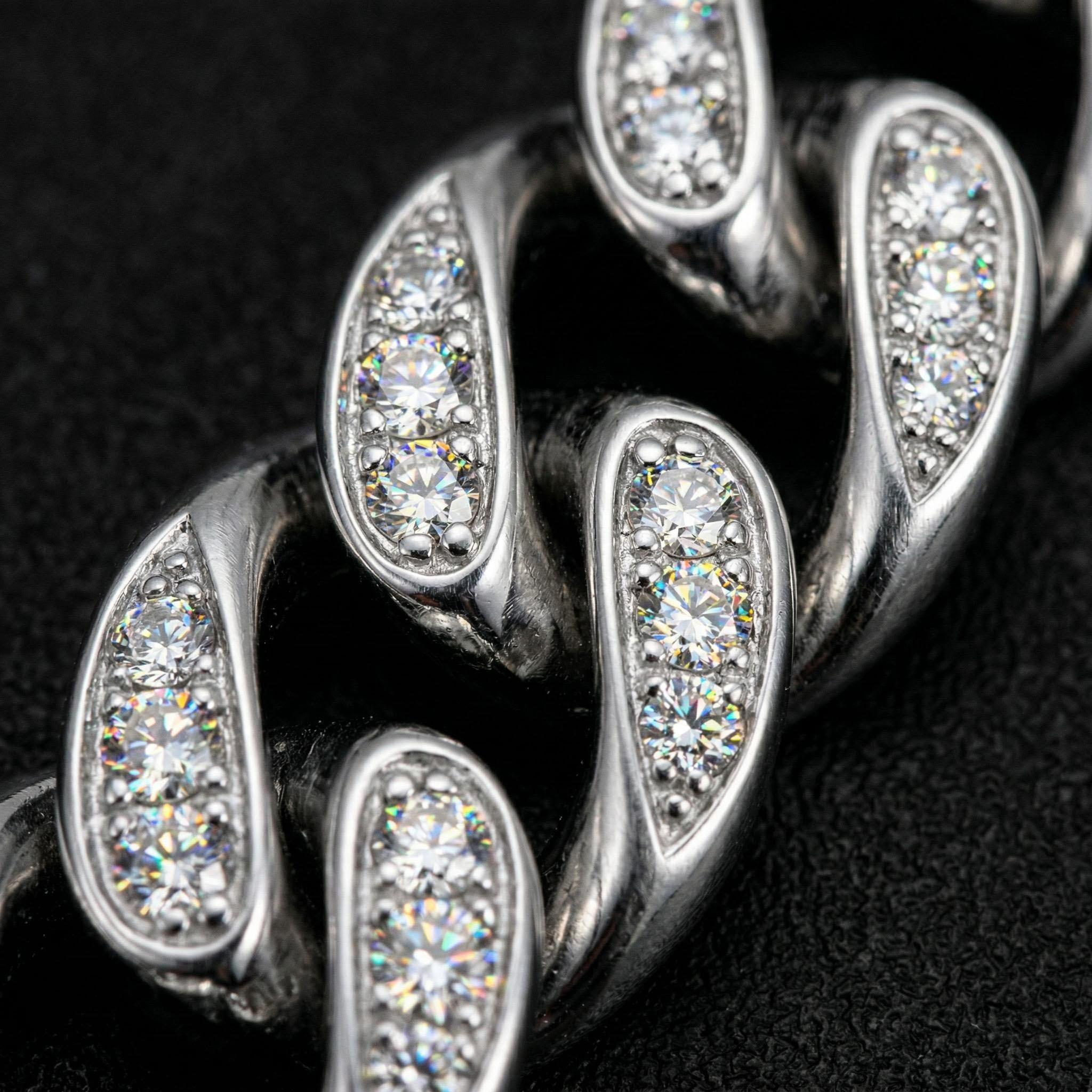 Women's Iced 10mm Teardrop Miami Cuban Chain