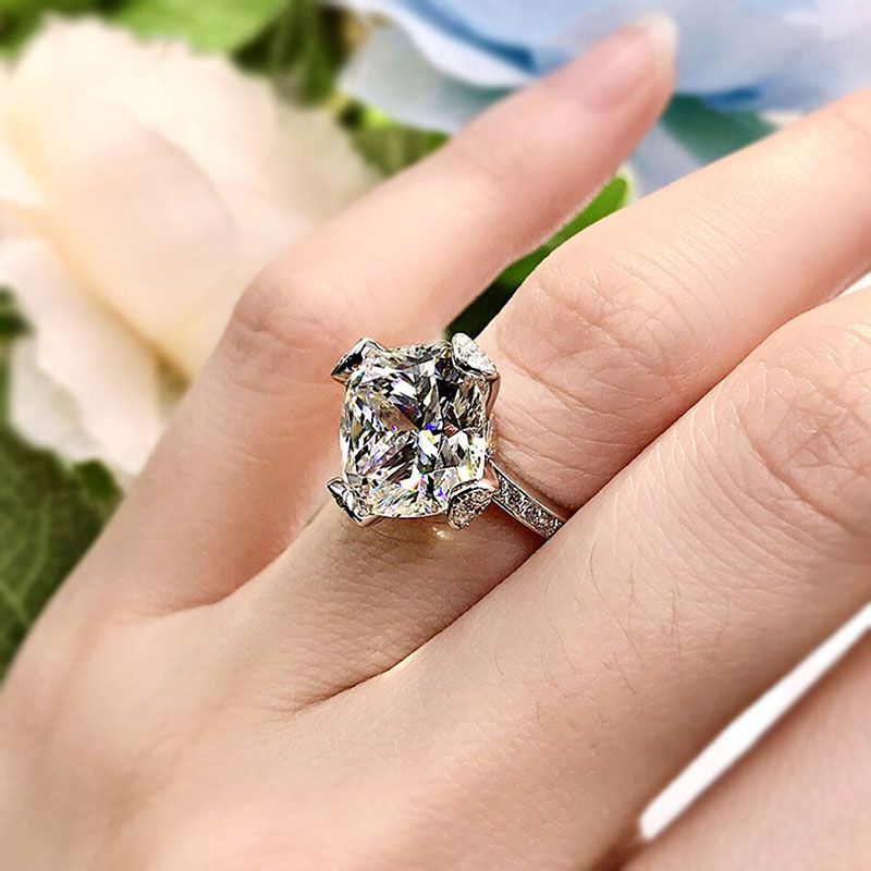 Ice Flower Cut Engagement Ring
