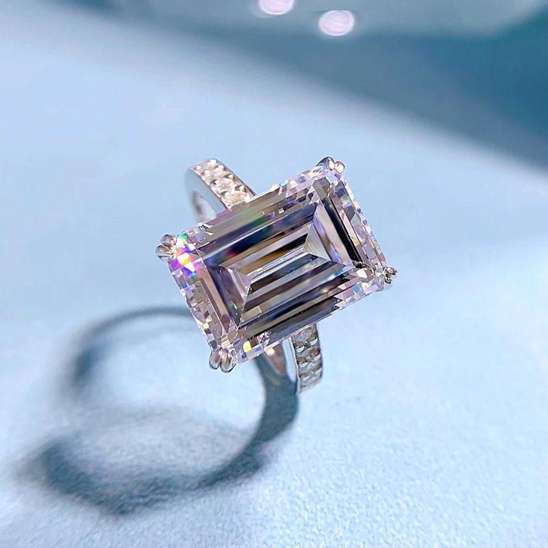 Emerald Cut and Halo Ring