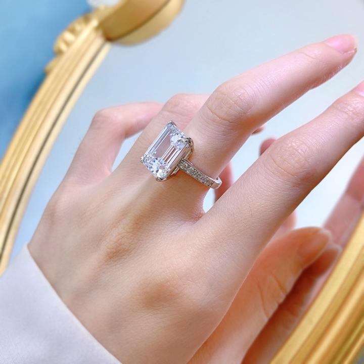 Emerald Cut and Halo Ring