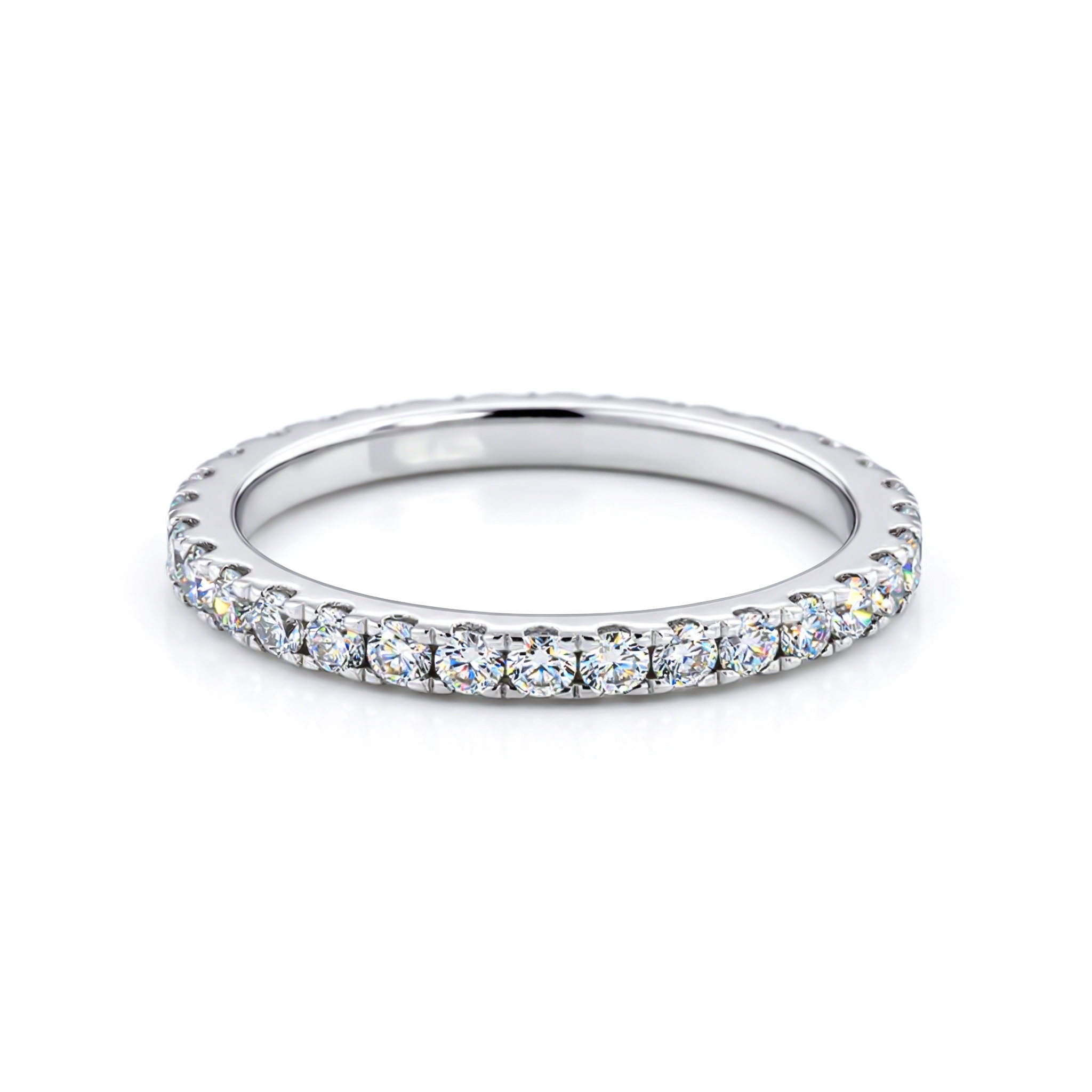 Slim Pave Eternity Ring