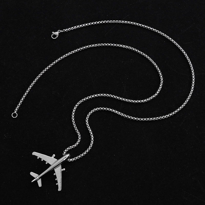Helloice Airplane Pendant Necklace