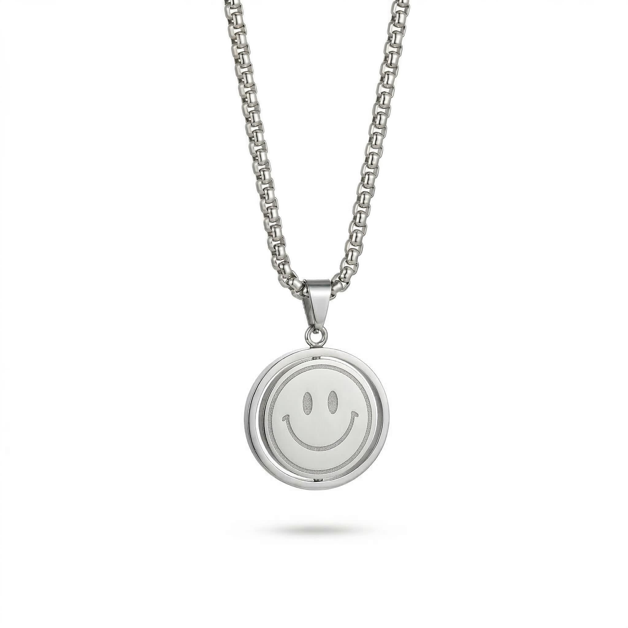 Smile or Sad Face Flipped Necklace