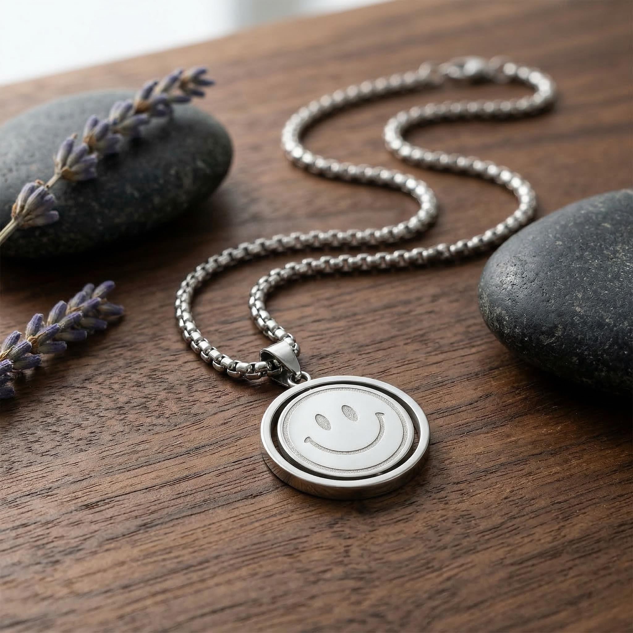 Smile or Sad Face Flipped Necklace