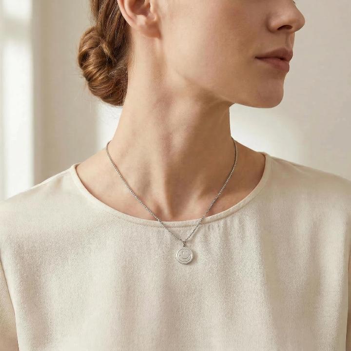Smile or Sad Face Flipped Necklace