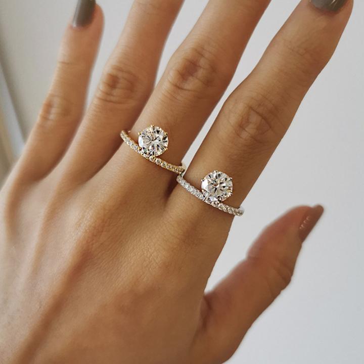 1 Ct Round Cut Simple Ring 1 Ct Round Cut Simple Ring