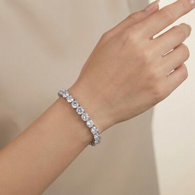Women's Iced 8mm Tennis Bracelet