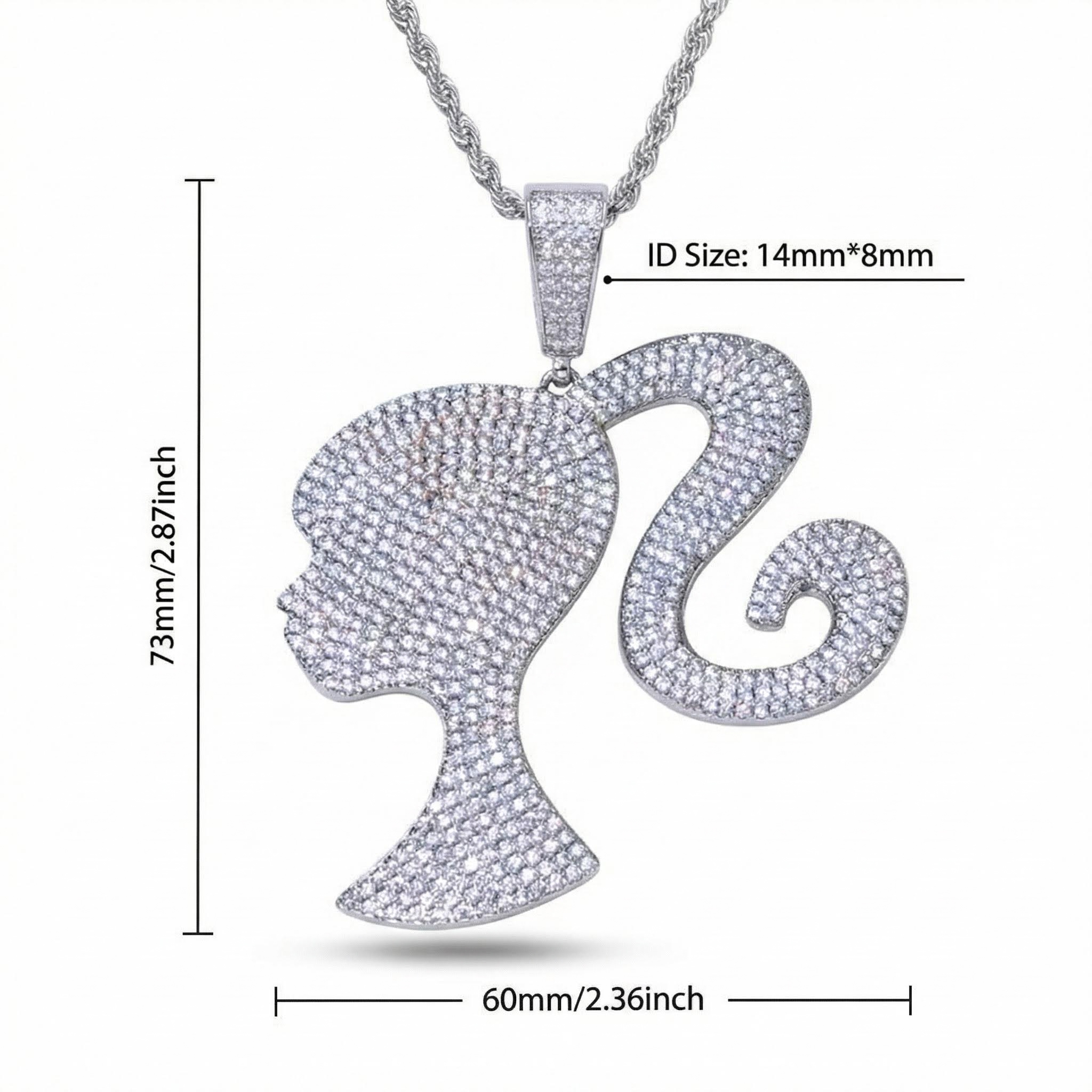 Iced Girl Pendant Iced Girl Pendant