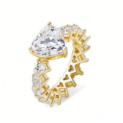 Heart Cut Love Ring in Gold
